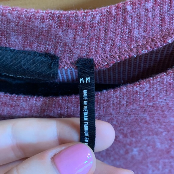 Burgundy Long Sleeve Sweater - Picture 4 of 7